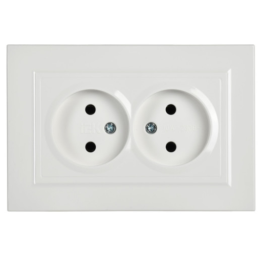 BRITE Роз. 2-я без з/к/ш 10А в сб. РС12-2-БрБ бел. IEK