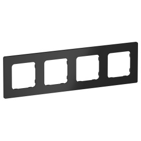 FLITE Рамка 4-мест. РУ-4-К-ФлЧ чер. IEK