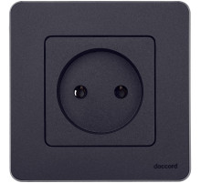 Legrand/Daccord INSPIRIA Антрацит Розетка 2К - 16 А - 250 В.