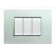 Livinglight Рамка прямоугольная, 3 модуля, цвет Серебро