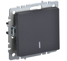 IEK BRITE BASE Графит Выключ. 1-кл с инд. 10А ВС10-1-1-БрГ