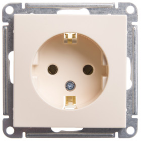 Systeme Electric Wessen 59 Слоновая кость Розетка с/з без шторок, 16А