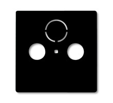 ABB BJB Basic 55 Шато (чёрн) Накладка TV-FM (SAT) розетки