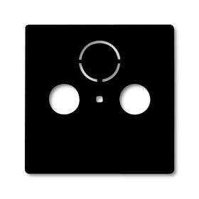 ABB BJB Basic 55 Шато (чёрн) Накладка TV-FM (SAT) розетки