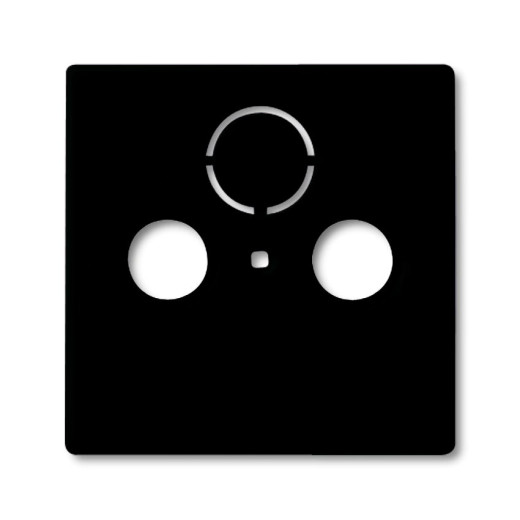 Накладка для ТВ-розеток, Basic 55, ch?teau-black