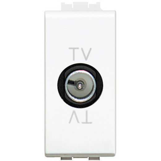 Экранированная TV розетка оконечная 1модуль, 