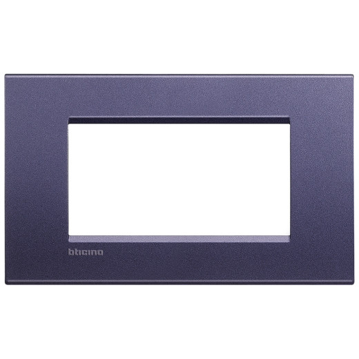 Livinglight Рамка прямоугольная, 4 модуля, цвет Синий шелк