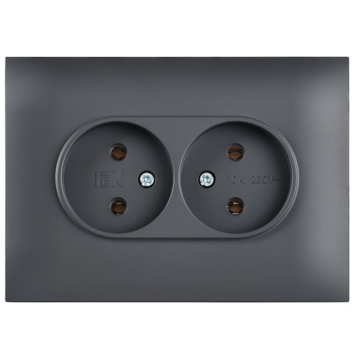 SKANDY Роз. 2-я без з/к/ш 10А в сб. SK-R10T титан IEK