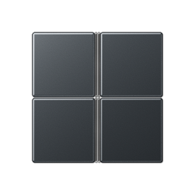 JUNG набор накладок, 4 группы, матовый антрацит