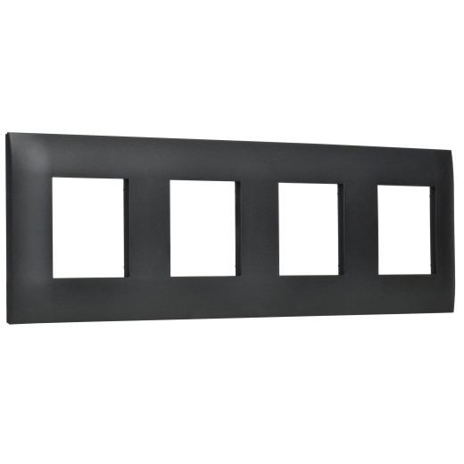 SKANDY Рамка 4-мест. SK-F04Bl черн. IEK