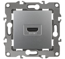 ЭРА Розетка Серия 12 12-3114-03 HDMI IP20 алюминий