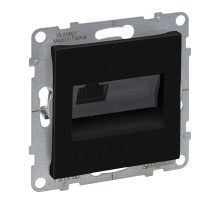 Legrand/Daccord SUNO Антрацит Информационная розетка одиночная RJ45 Кат.5е UTP..