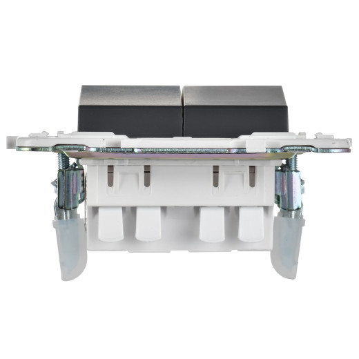 SKANDY Выключ. 2-кл. прох. 10А SK-V05T титан IEK