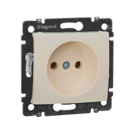 Розетка без заземления - Legrand Valena - без шторок 16А 250В винтовые зажимы - слоновая кость