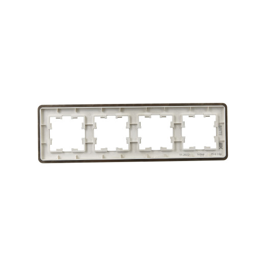 BRITE Рамка 4-мест. РУ-4-1-Бр металл латунь RE IEK