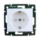 Розетка с заземлением - Legrand Valena - со шторками 16А 250В винтовые зажимы - белый