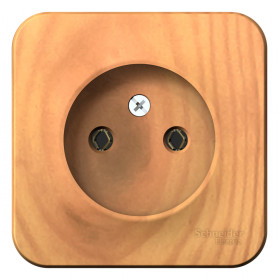 Systeme Electric Blanca наруж Ясень Розетка б/з без шторок 16А, 250В, изолир. пластина