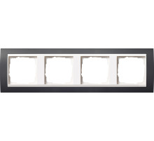 Gira Event Антрацит/Бел.глянц. Рамка 4-ая