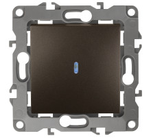 ЭРА 12-1102-13 Выключатель с подсветкой, 10АХ-250В, IP20, Эра12, бронза (10/100/3200)