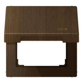 JUNG Рамка с подпружиненной крышкой для механизмов 50*50, с символом 