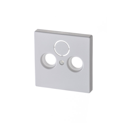 Накладка для TV-R-SAT розетки, Future/Axcent/Carat/Династия, белый бархат