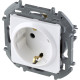 Розетка с заземлением - Legrand/Daccord Inspiria - без шторок 16А 250В винтовые зажимы - белый
