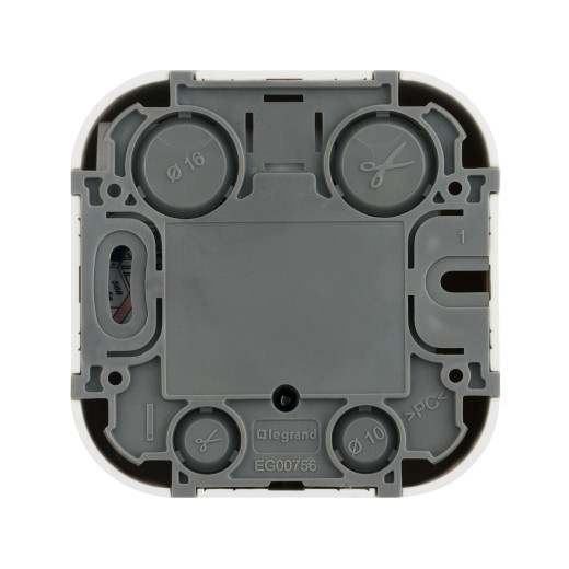 Адаптер для розеток RJ45 Keystone - Legrand Quteo - белый