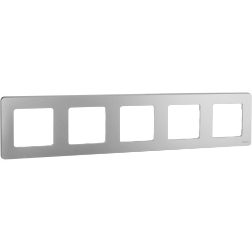 Рамка 5 постов - Legrand/Daccord Inspiria - алюминий
