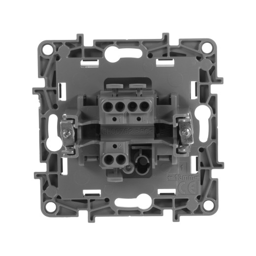 Переключатель одноклавишный - Legrand Etika - 10А 250В безвинтовые зажимы - антрацит