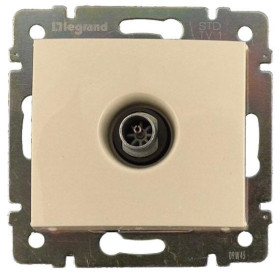 Legrand DIY Valena Крем Розетка TV единственная 1,5 дБ.