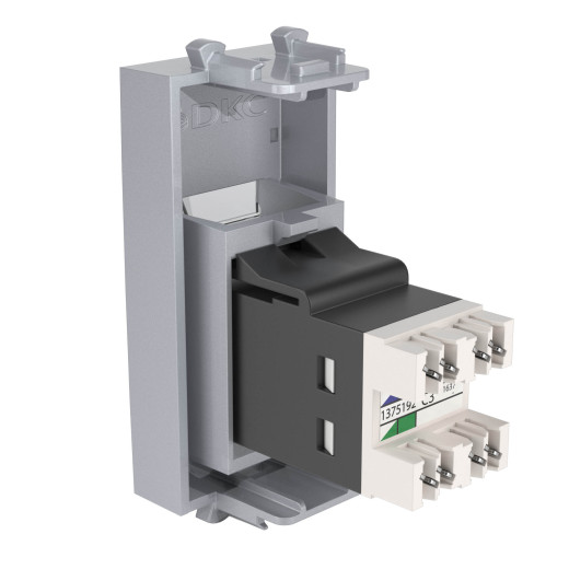 Телефонная розетка RJ-12 модульная, 