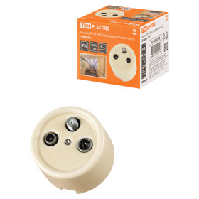 TDM Розетка TV+R+ SAT проходная сл. кость «Болонь»