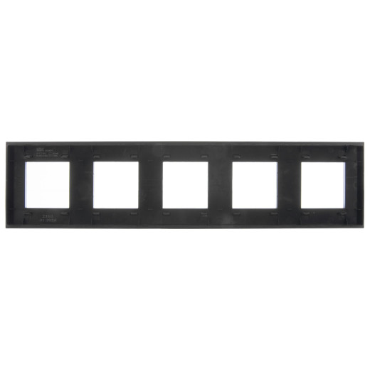 SKANDY Рамка 5-мест. SK-F25Bl стекло черн. IEK