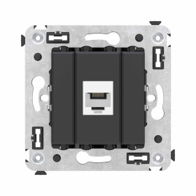 DKC Avanti Телефонная розетка RJ-12 без шторки в стену одинарная, 