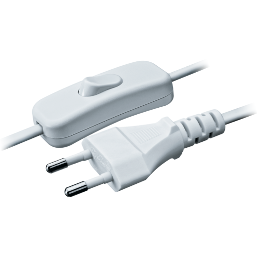 Шнур Navigator 94 667 NPS-FS-170-2x0.75-WH 1.7м с выкл. белый