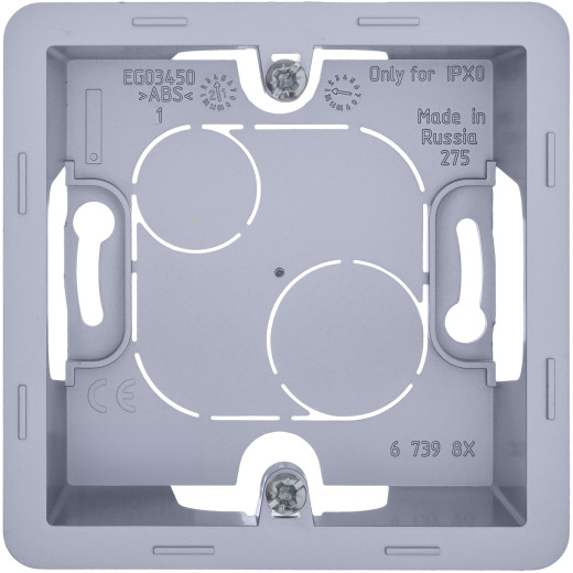 Коробка для накладного монтажа 1 пост - Legrand/Daccord Inspiria - алюминий