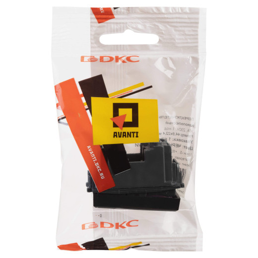 Переключатель модульный, Avanti, черный матовый, 1 модуль