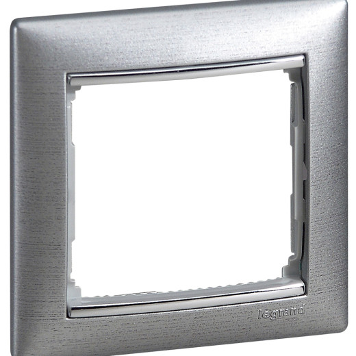 Рамка 1 пост - Legrand Valena - алюминий матовый