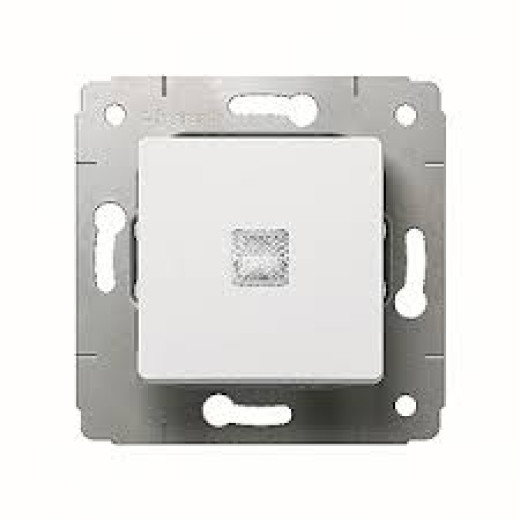 Cariva DIY Переключатель 2напр подсв БЕЛ CAR