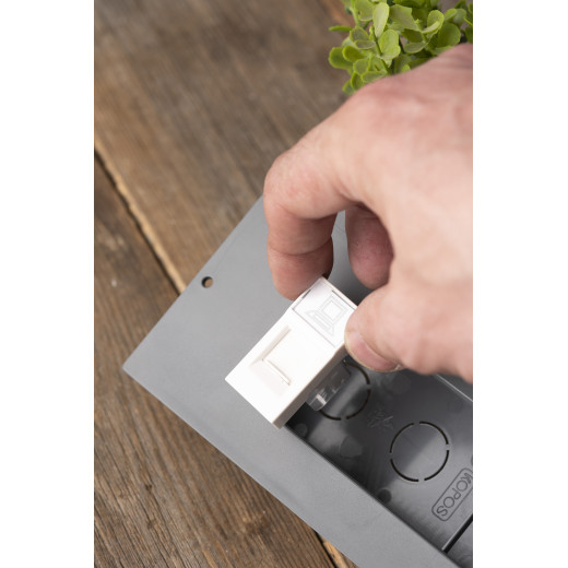 Розетка RJ45 кат. 5e, 1 модуль EKF