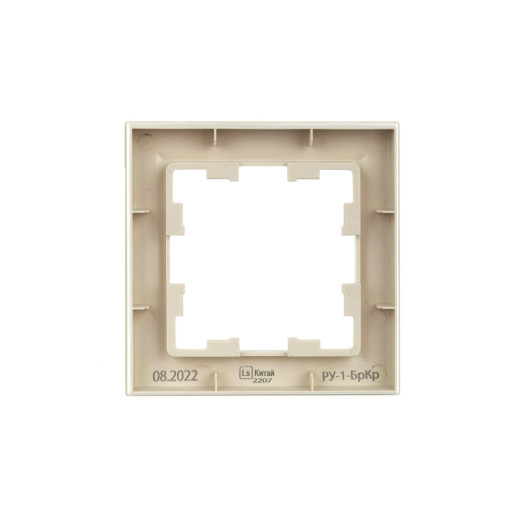 BRITE Рамка 1-мест. РУ-1-БрКр беж. IEK