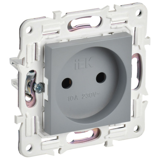 SKANDY Роз. без з/к/ш 10А SK-R02Gr сер. IEK