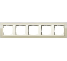 Gira Event Clear Песочный/Крем глянц Рамка 5-ая