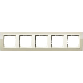 Gira Event Clear Песочный/Крем глянц Рамка 5-ая