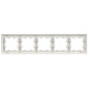 BRITE Рамка 5-мест. РУ-5-БрАБ а/б/бел. IEK