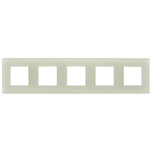 SKANDY Рамка 5-мест. SK-F25B стекло беж. IEK