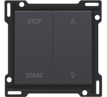 Niko Антрацит Накладка на выключатель для жалюзи