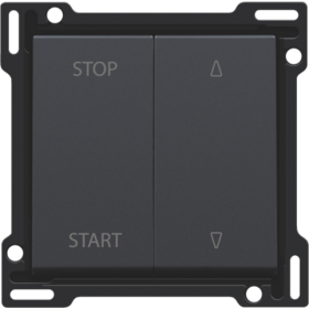 Niko Антрацит Накладка на выключатель для жалюзи