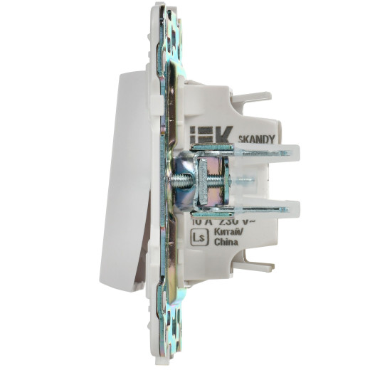 SKANDY Выключ. 1-кл. 10А SK-V01W арк. бел. IEK