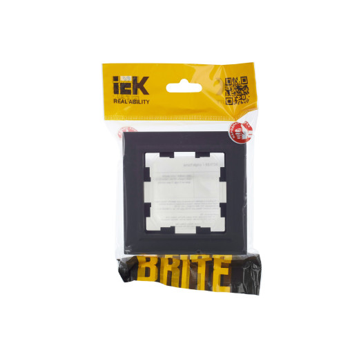 BRITE Рамка 1-мест. IP44 РУ-1-БрГ-44 граф. IEK